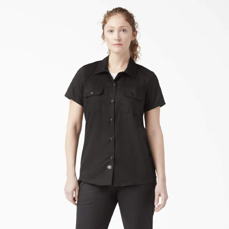 Dickies Womens 574 Original Button Short Sleeve Twill Shirt