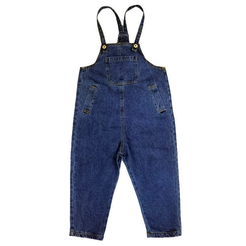 Farming Style Denim Jumpsuit