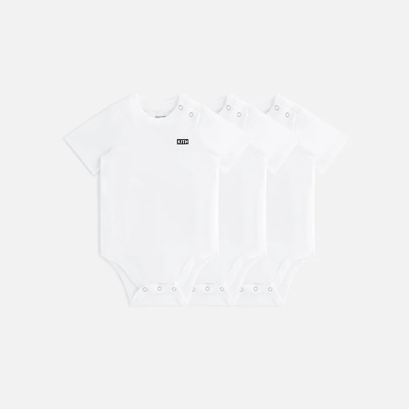 Kith Baby 3-Pack Bodysuit - White