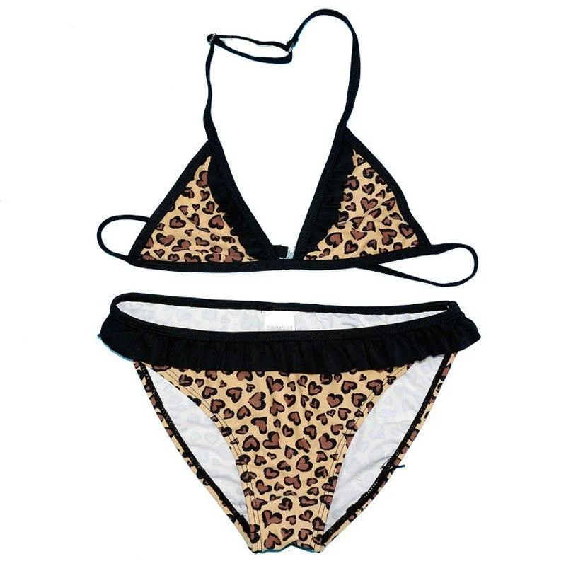 Leopard Print 2 Piece Bikini Set