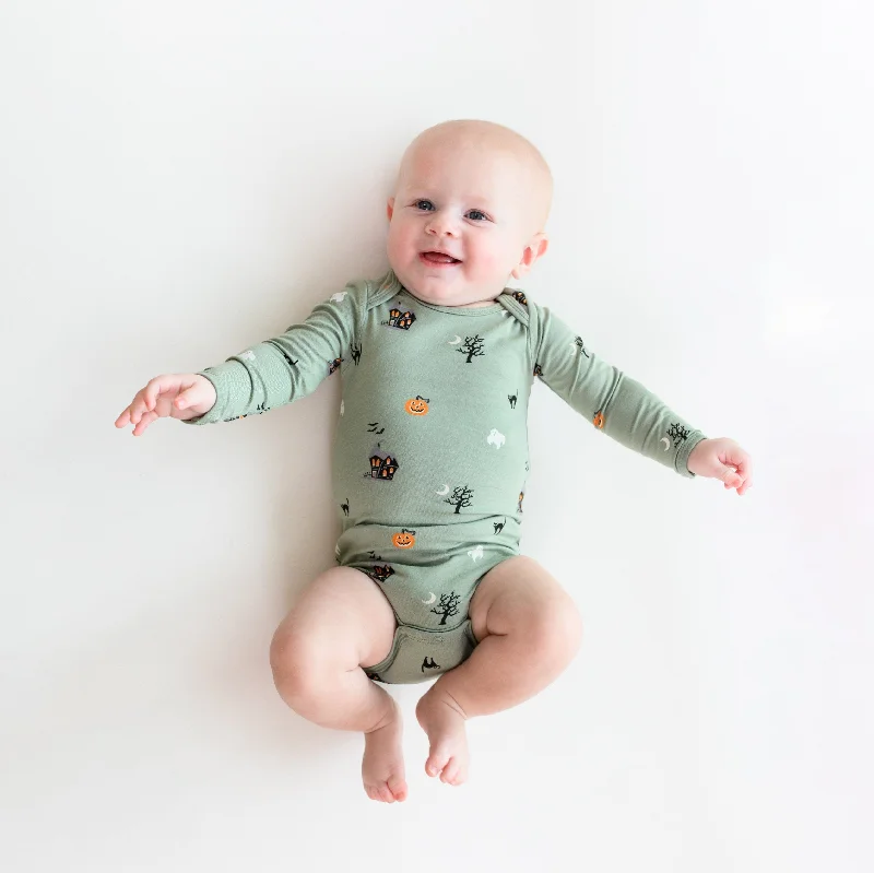 Long Sleeve Bodysuit in Spooky