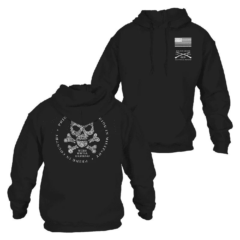 Death Paisley Hoodie - Black