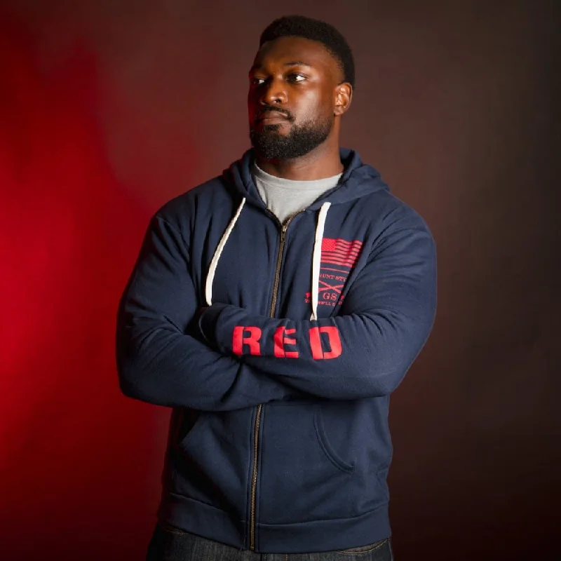 RED Friday Full-Zip Hoodie - Midnight Navy