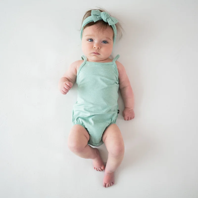 Spaghetti Strap Leotard in Wasabi