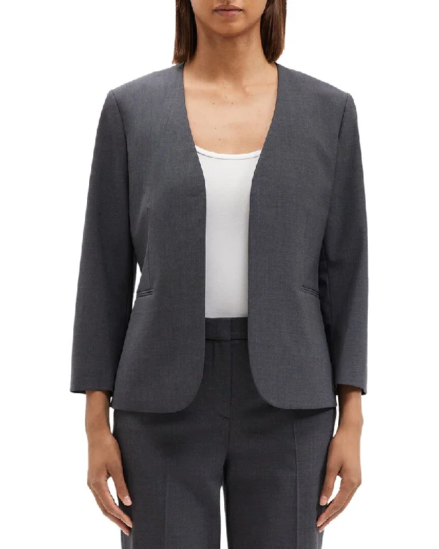 Theory Lindrayia Wool-Blend Blazer