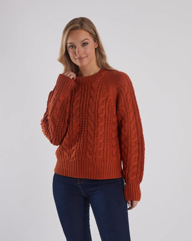 Tansy Knit Cinnamon Orange