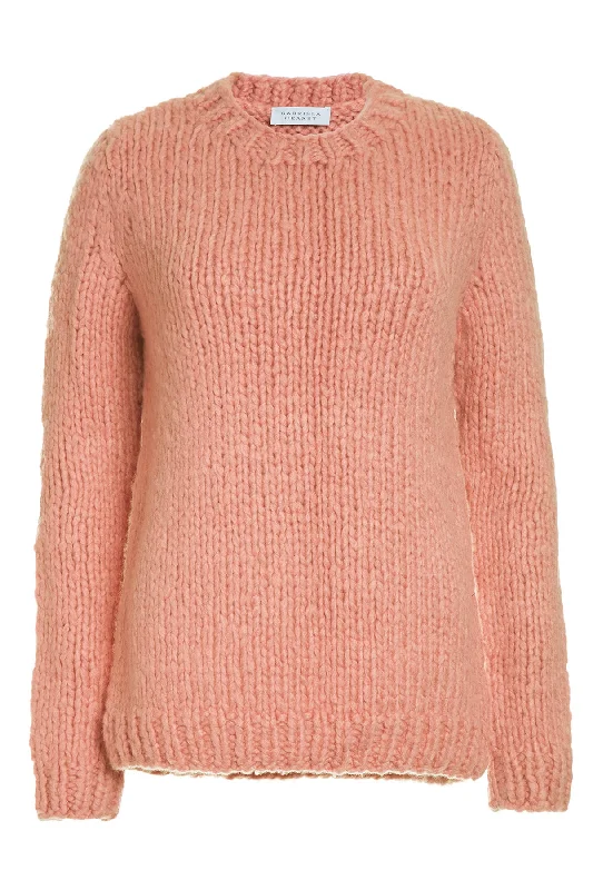 Lawrence Knit Sweater in Watermelon Tourmaline Welfat Cashmere