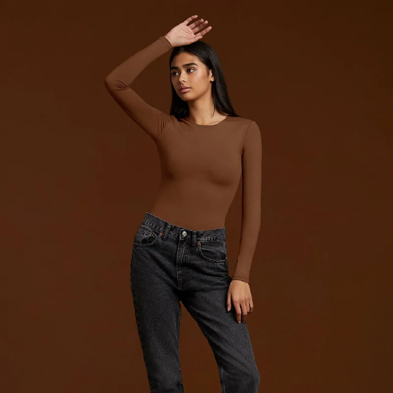 Seamless Long Sleeve Shirt | Chocolate