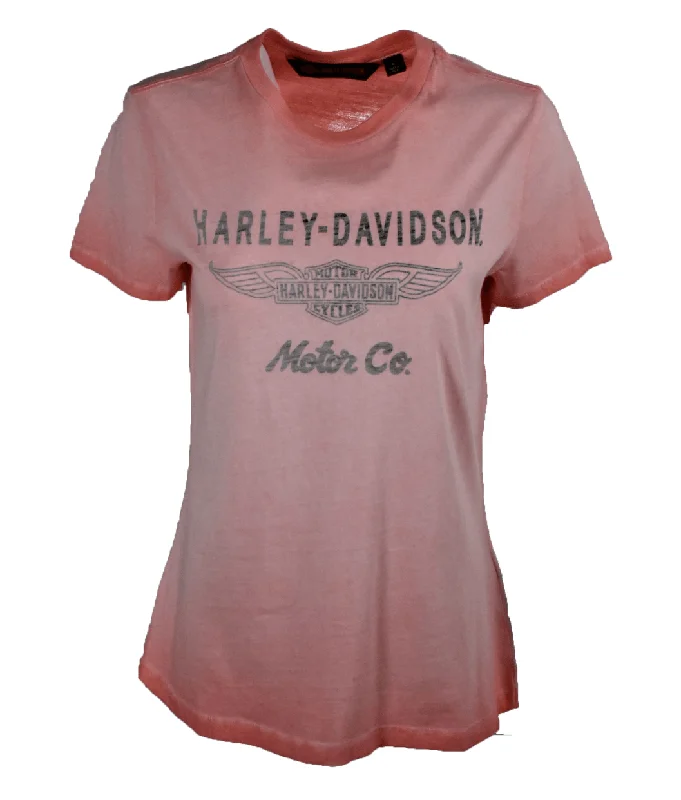 Branded  Women's T-Shirt Pink Antique Street Faded Inside Out Print (S11)