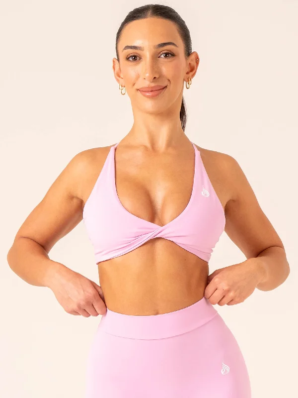 NKD Twist Sports Bra - Candy Pink